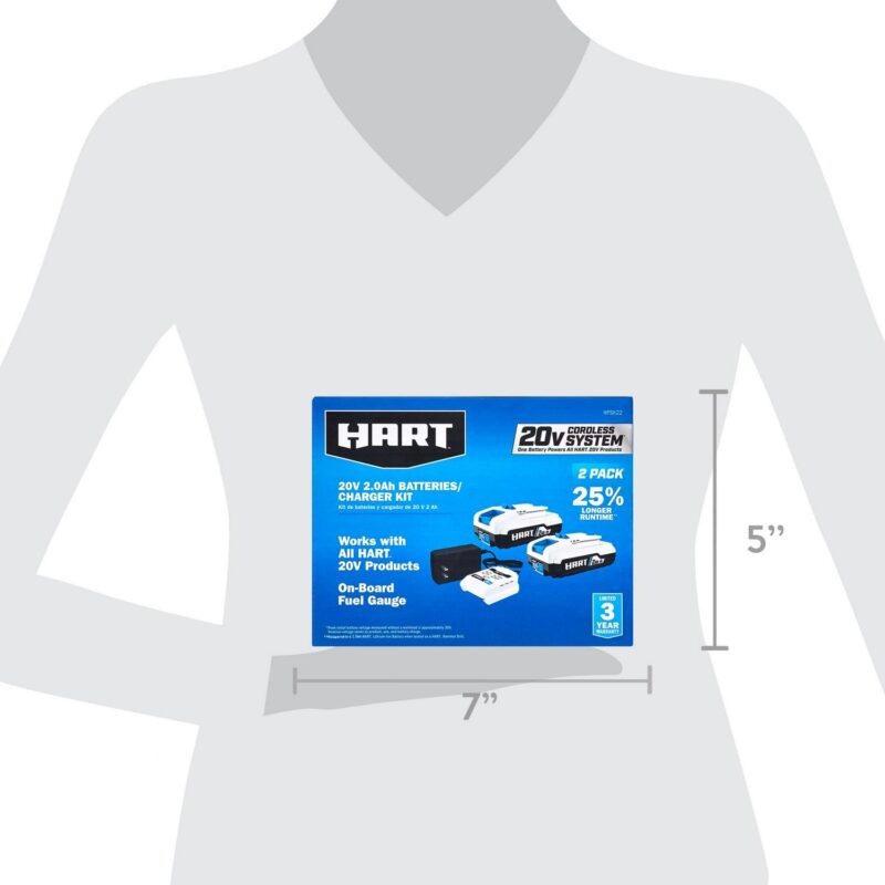 HART 20V (2) 2Ah Battery and Charger Kit - Image 13