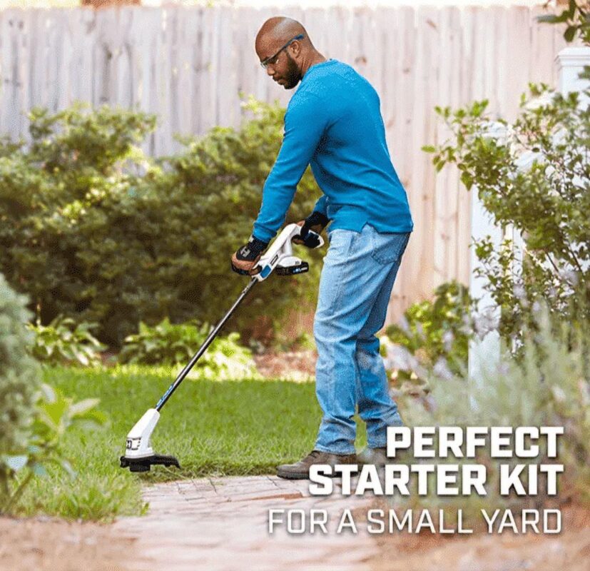 HART 20-Volt 10-inch String Trimmer/Bazooka Leaf Blower Combo Kit, (1) 2.0Ah Lithium-Ion Battery - Image 9