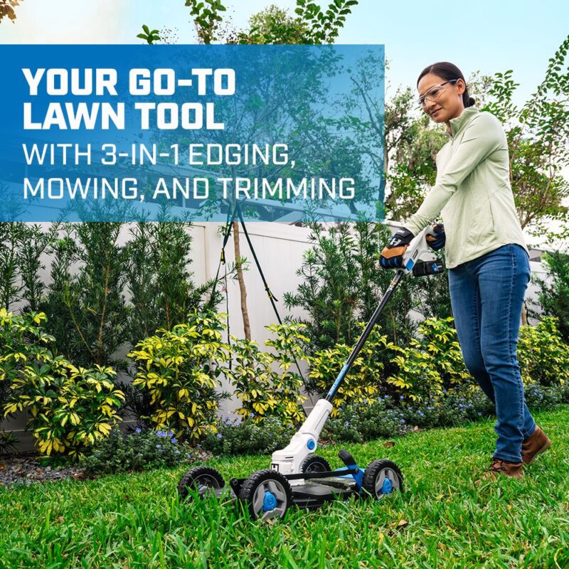 HART 20-Volt 12-inch Cordless Trim Mower Kit, (1) 4.0Ah Lithium-Ion Battery - Image 3