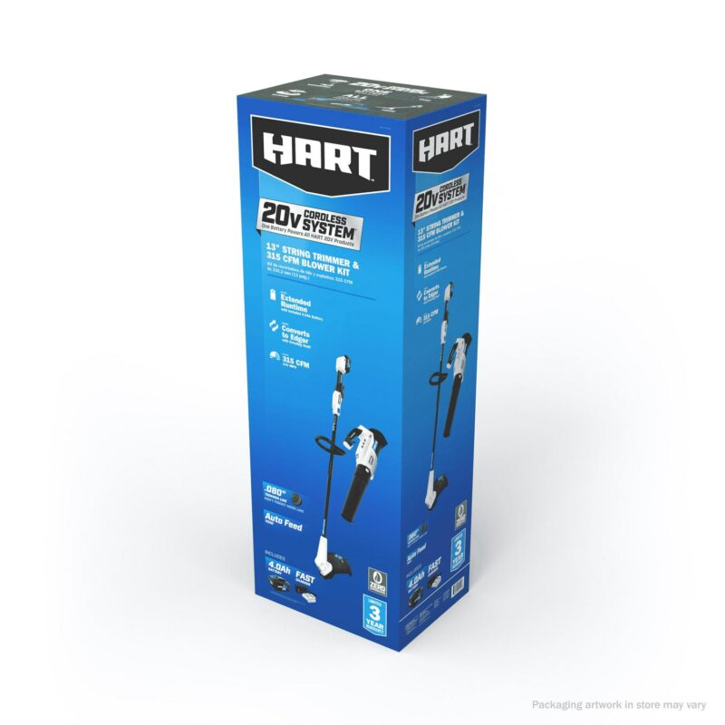 HART 20 Volt 13  Cordless Trimmer and Blower Combo Kit - Image 12