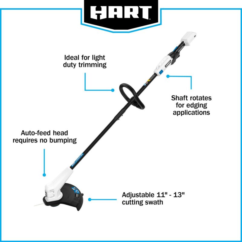 HART 20 Volt 13  Cordless Trimmer and Blower Combo Kit - Image 10