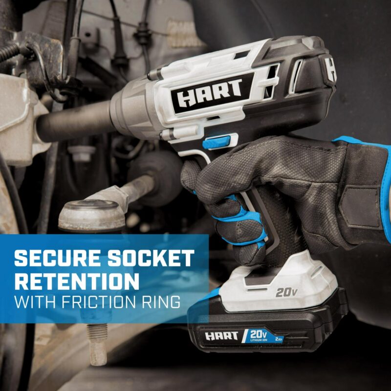 HART 20-Volt 1/2-inch Battery-Powered Impact Wrench (Battery Not Included) - Image 4