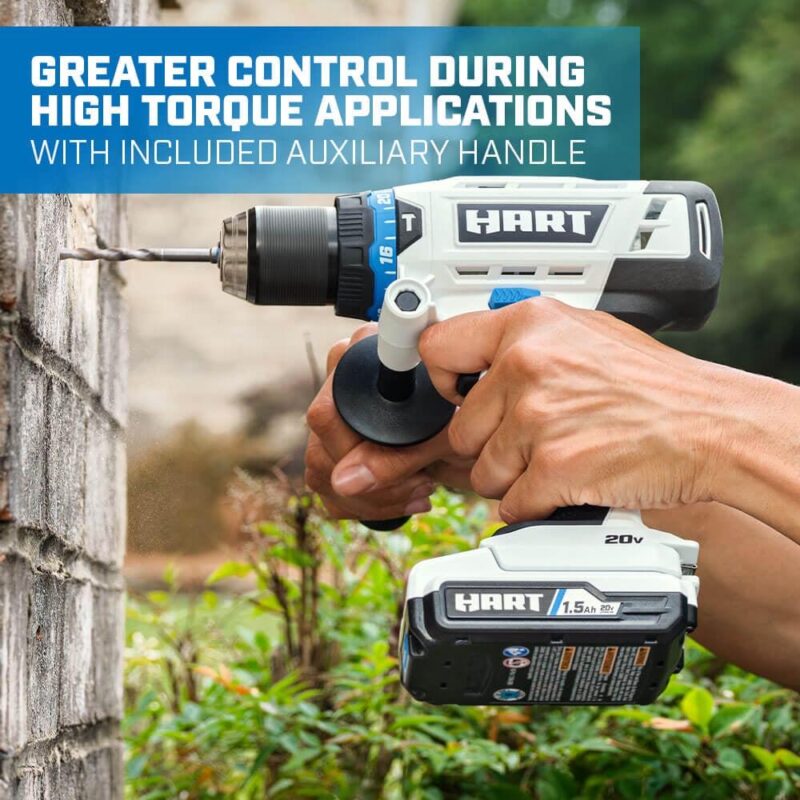HART 20-Volt 1/2-inch Cordless Hammer Drill Kit, Gen2 - Image 4