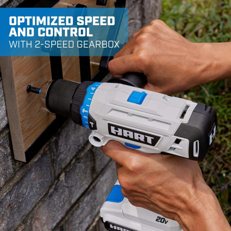 HART 20-Volt 1/2-inch Cordless Hammer Drill Kit, Gen2 - Image 2