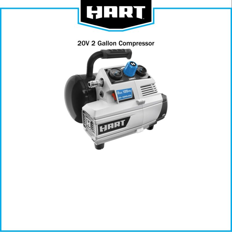 HART 20-Volt 2-Gallon Compressor (Battery Not Included) - Image 7