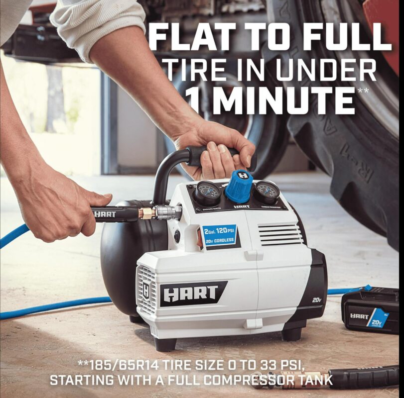HART 20-Volt 2-Gallon Compressor (Battery Not Included) - Image 2