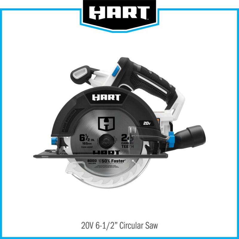 HART 20-Volt 6-1/2-inch Battery-Powered Circular Saw (Battery Not Included) - Image 7