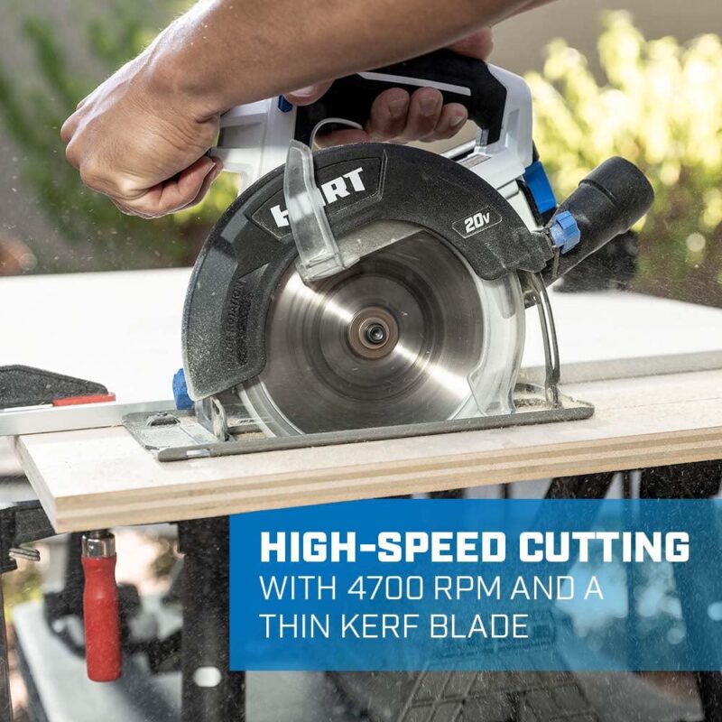 HART 20-Volt 6-1/2-inch Battery-Powered Circular Saw (Battery Not Included) - Image 2