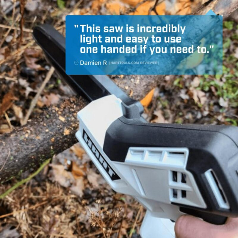 HART 20 Volt 6-inch Battery-Powered Pruning Chainsaw Kit, (1) 2.0Ah Lithium-Ion Battery - Image 11