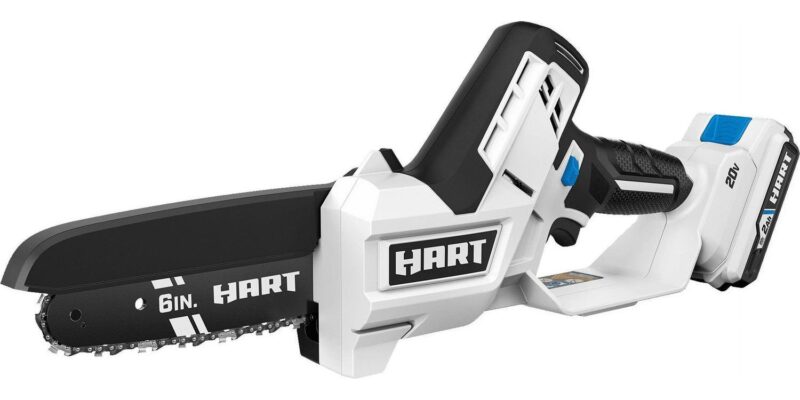 HART 20 Volt 6-inch Battery-Powered Pruning Chainsaw Kit, (1) 2.0Ah Lithium-Ion Battery