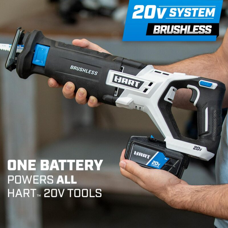 HART 20-Volt Battery-Powered Brushless Reciprocating Saw (Battery Not Included) - Image 6