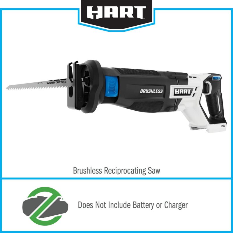HART 20-Volt Battery-Powered Brushless Reciprocating Saw (Battery Not Included) - Image 4