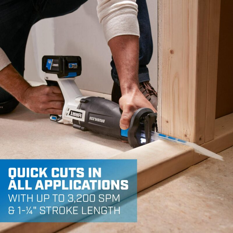 HART 20-Volt Battery-Powered Brushless Reciprocating Saw (Battery Not Included) - Image 7