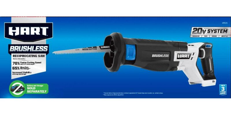 HART 20-Volt Battery-Powered Brushless Reciprocating Saw (Battery Not Included) - Image 2