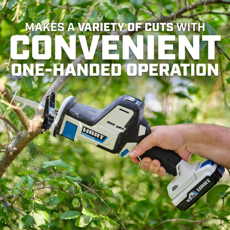 HART 20-Volt Brushless One-Handed Battery-Powered Reciprocating Saw (Battery Not Included) - Image 2