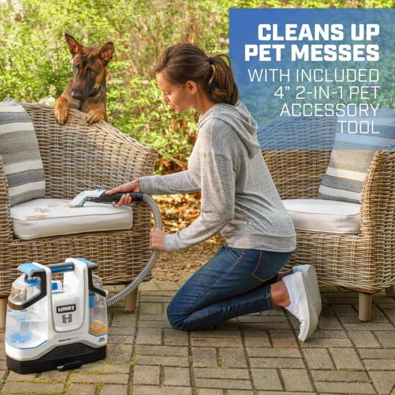 HART 20-Volt Carpet and Upholstery Cordless Spot Cleaner Kit, (1) 4.0Ah Lithium-Ion Battery, New - Image 5