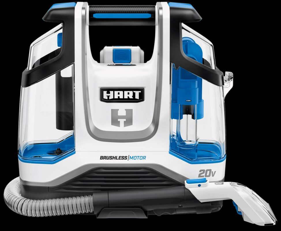 HART 20-Volt Carpet and Upholstery Cordless Spot Cleaner Kit, (1) 4.0Ah Lithium-Ion Battery, New