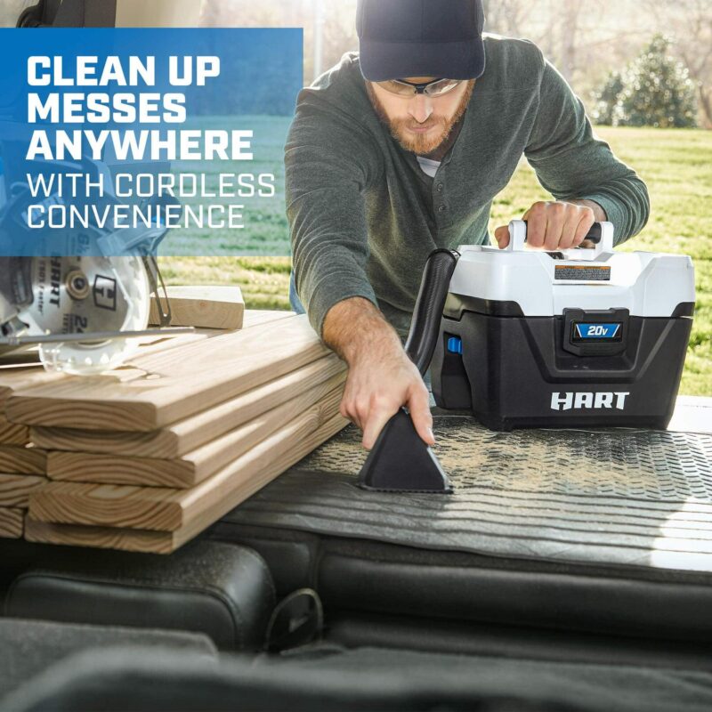 HART 20-Volt Cordless 2-Gallon Wet/Dry Vac (Battery Not Included) - Image 2