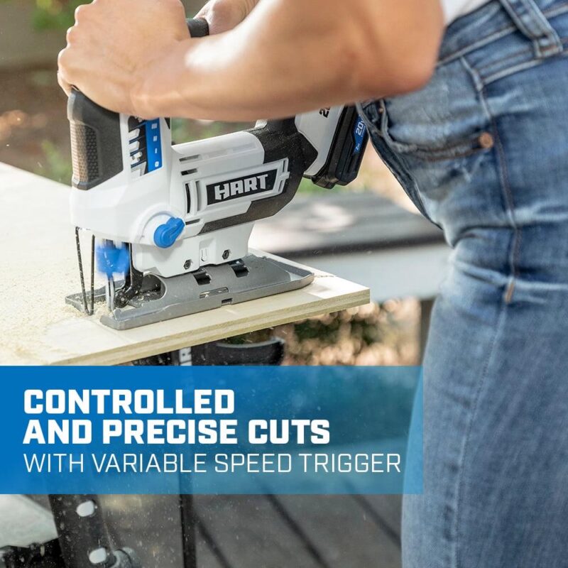 HART 20-Volt Cordless Orbital Jigsaw Kit, (1) 1.5Ah Lithium-Ion Battery - Image 3