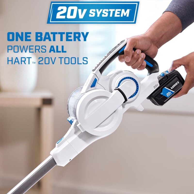 HART 20-Volt Cordless Stick Vacuum Kit, (1) 4.0Ah Lithium-Ion Battery - Image 9