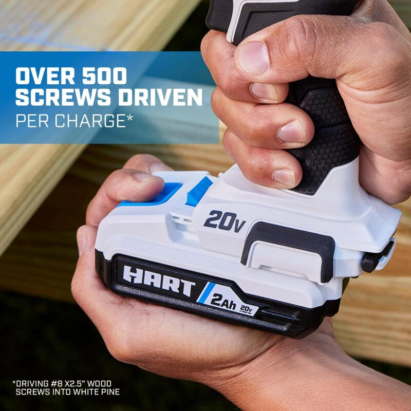 HART 20-Volt Cordless Brushless Impact Driver Kit, Gen 2, 1/4  Hex Collet - Image 2