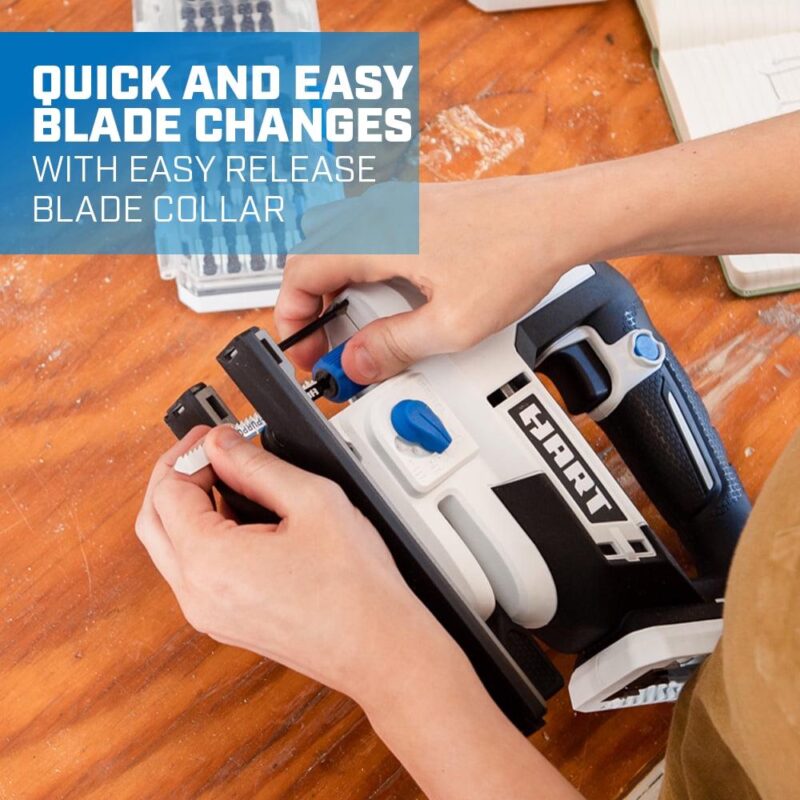 HART 20-Volt Cordless Orbital Jigsaw Kit, (1) 1.5Ah Lithium-Ion Battery - Image 5
