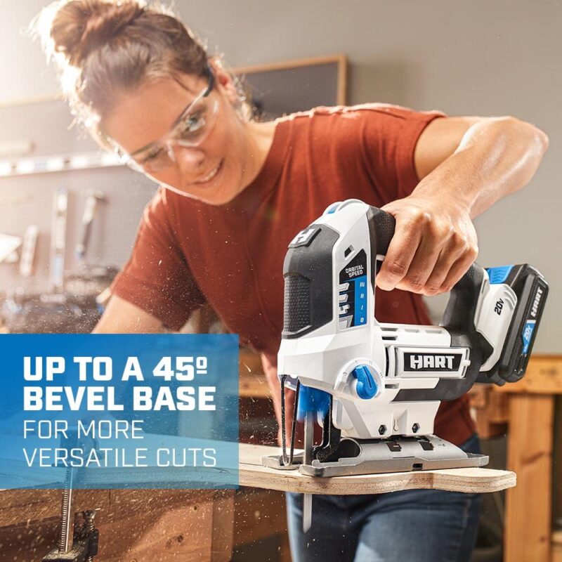 HART 20-Volt Cordless Orbital Jigsaw Kit, (1) 1.5Ah Lithium-Ion Battery - Image 4