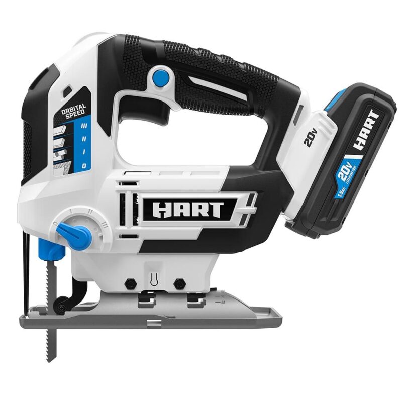 HART 20-Volt Cordless Orbital Jigsaw Kit, (1) 1.5Ah Lithium-Ion Battery - Image 7
