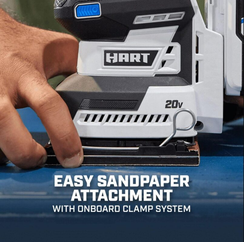 HART 20-Volt Cordless 1/4 Sheet Sander and Dust Bag (Battery Not Included) New Condition - Image 3