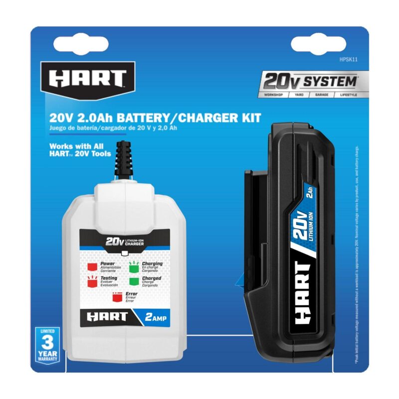 HART 20-Volt Lithium-Ion 2.0Ah Battery and 2Amp Fast Charger - Image 2