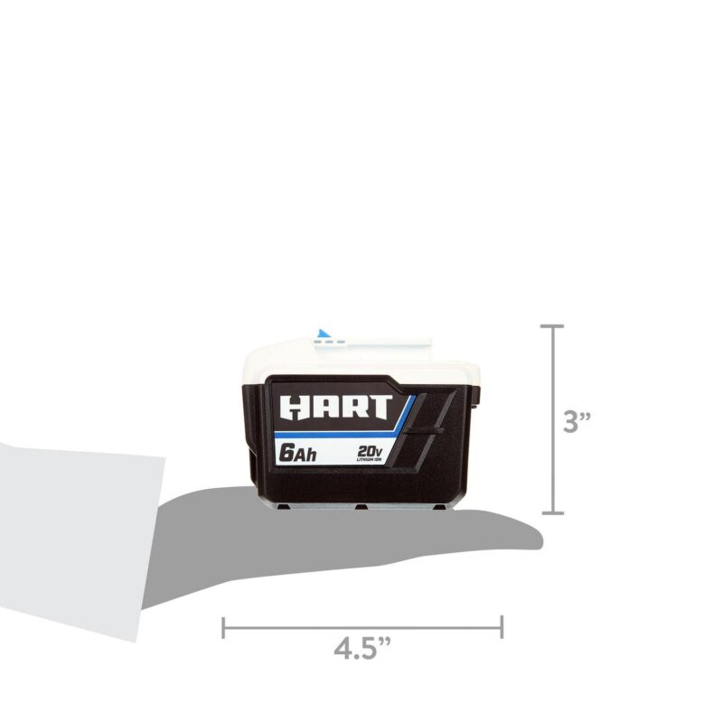 HART 20 Volts 6.0Ah Lithium-Ion Battery (Charger Not Included) - Image 8