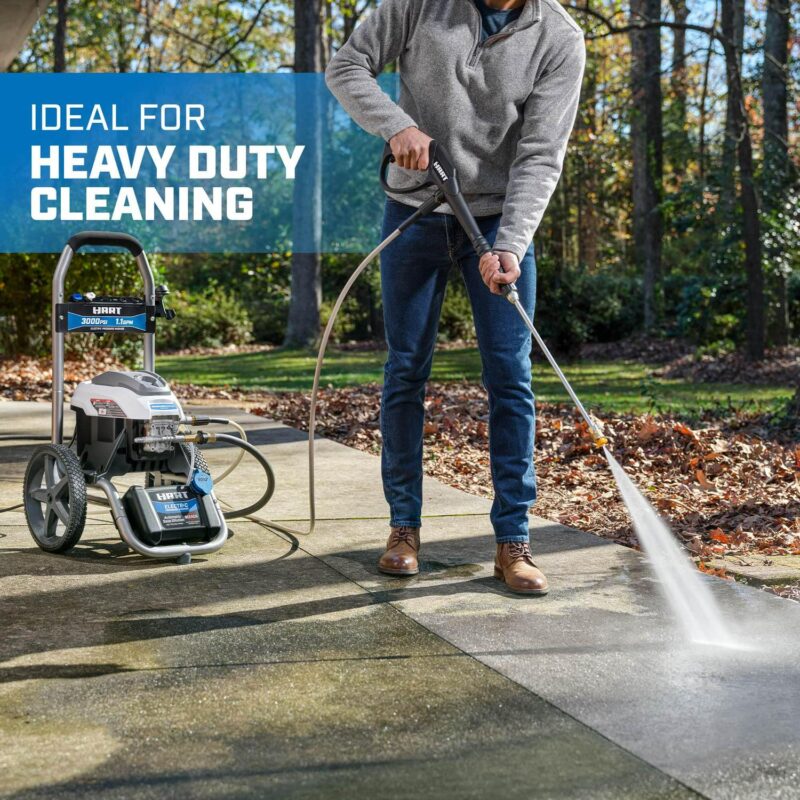 HART 3000PSI 1.1 GPM Cold Water Electric Pressure Washer, Brushless Motor - Image 2