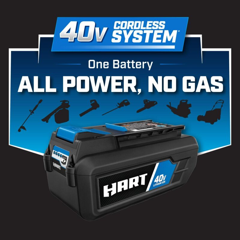 HART 40V 2.5Ah Battery Accessory, Lithium-Ion, On-Board Fuel Gauge - Image 2