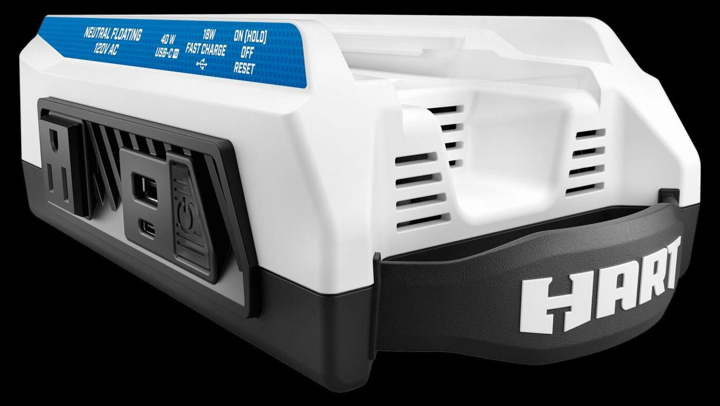 HART 40V 300 Watt Battery Powered Power Source with LED Light and Carry Handle (Tool Only )
