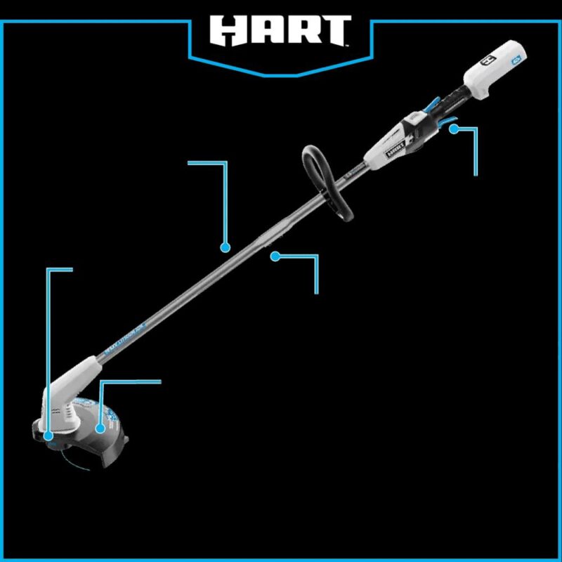 HART 40-Volt 12  Trimmer and Blower Combo Kit, Generation Two, (1) 4.0Ah Lithium-Ion Battery - Image 9