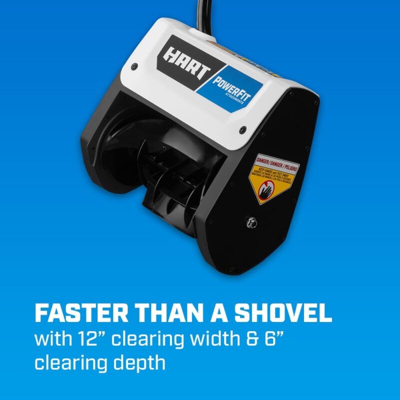 HART 40-Volt 12-inch Single Stage Battery-Powered Snow Shovel Kit, (1) 4.0Ah Lithium-Ion Battery - Image 6