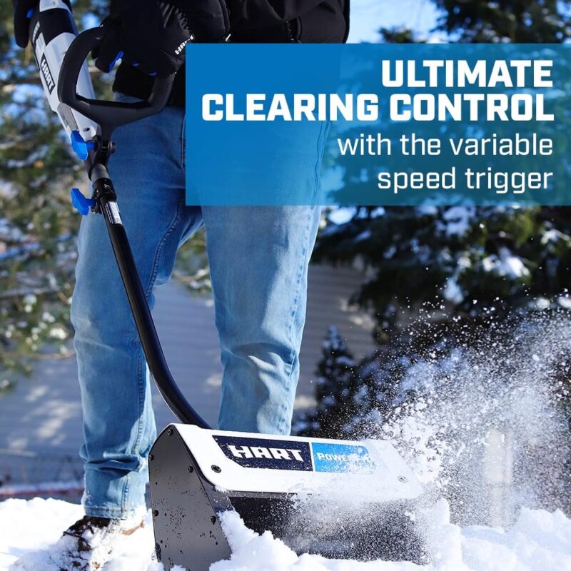 HART 40-Volt 12-inch Single Stage Battery-Powered Snow Shovel Kit, (1) 4.0Ah Lithium-Ion Battery - Image 4