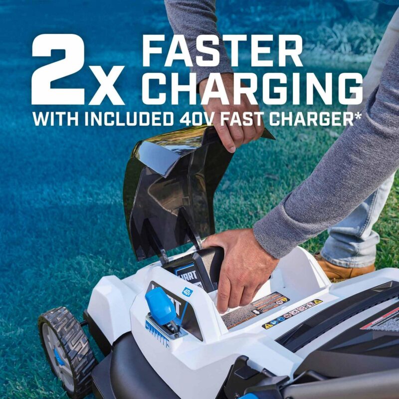 HART 40-Volt 20-inch Cordless Brushless Push Mower Kit, (1) 6.0Ah Lithium-Ion Battery - Image 4