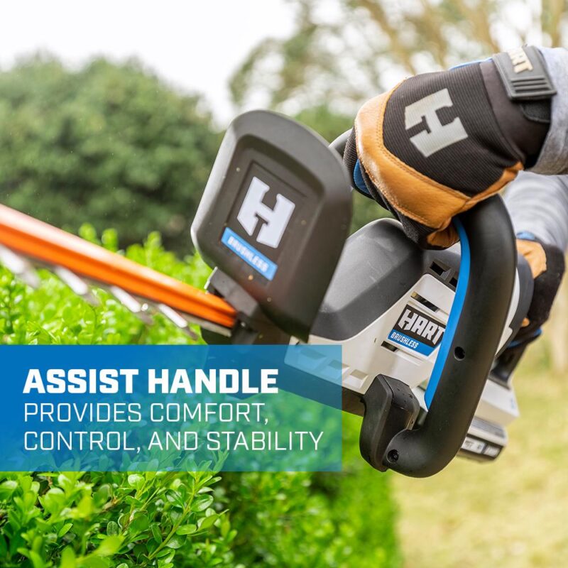 HART 40-Volt 26-inch Cordless Brushless Hedge Trimmer Kit, (1) 2.5Ah Lithium-Ion Battery - Image 5