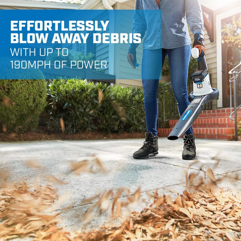 HART 40-Volt Cordless 12-inch String Trimmer and Leaf Blower Combo Kit, (1) 4.0Ah Lithium-Ion Battery - Image 2