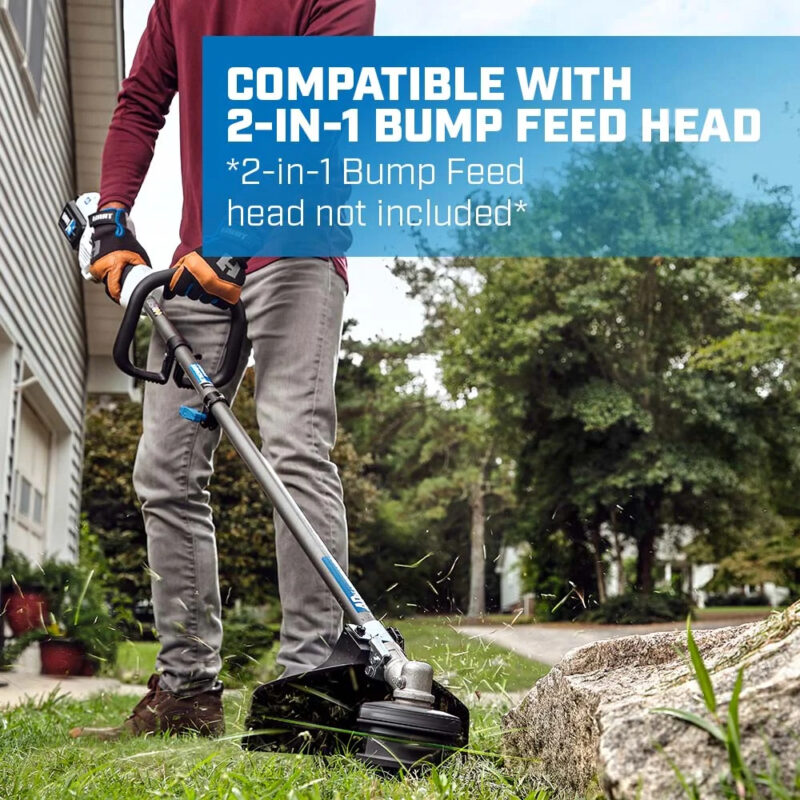 HART 40 Volt Cordless Brushless 15-inch String Trimmer Kit, (1) 4.0Ah Lithium-Ion Battery - Image 3
