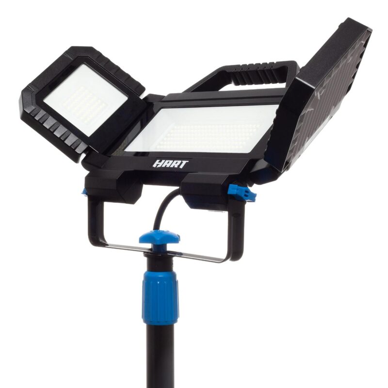 HART Multi-Directional LED 3-Head 7000 Lumen Work Light with Tripod, Adjustable, 7000 Lumens - Image 6