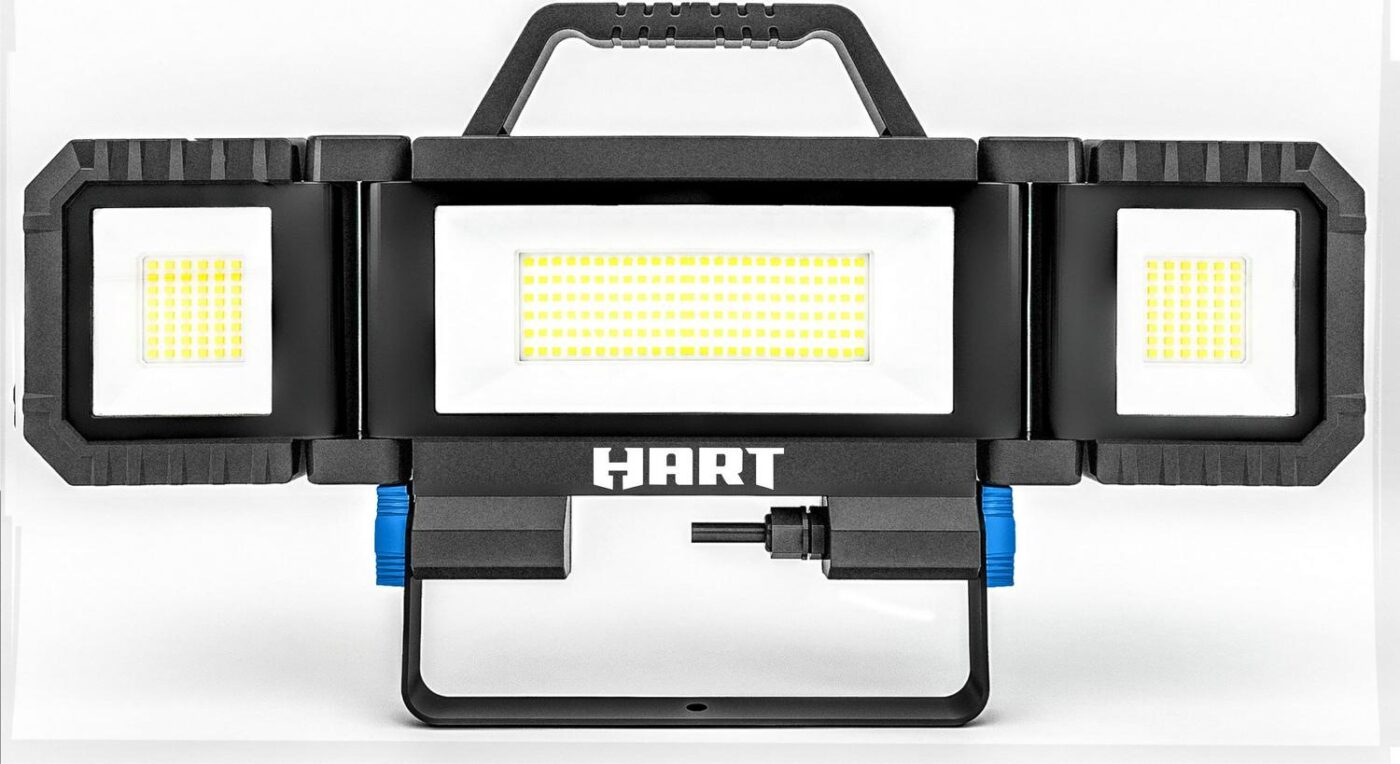 HART Multi-Directional LED 3-Head 7000 Lumen Work Light with Tripod, Adjustable, 7000 Lumens - Image 8