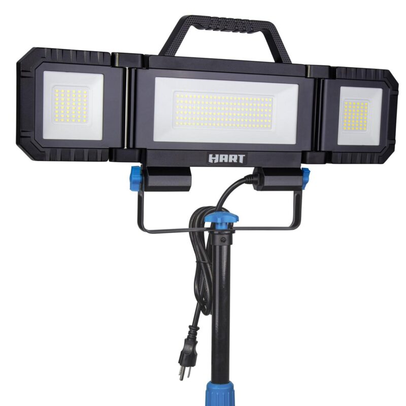 HART Multi-Directional LED 3-Head 7000 Lumen Work Light with Tripod, Adjustable, 7000 Lumens - Image 17