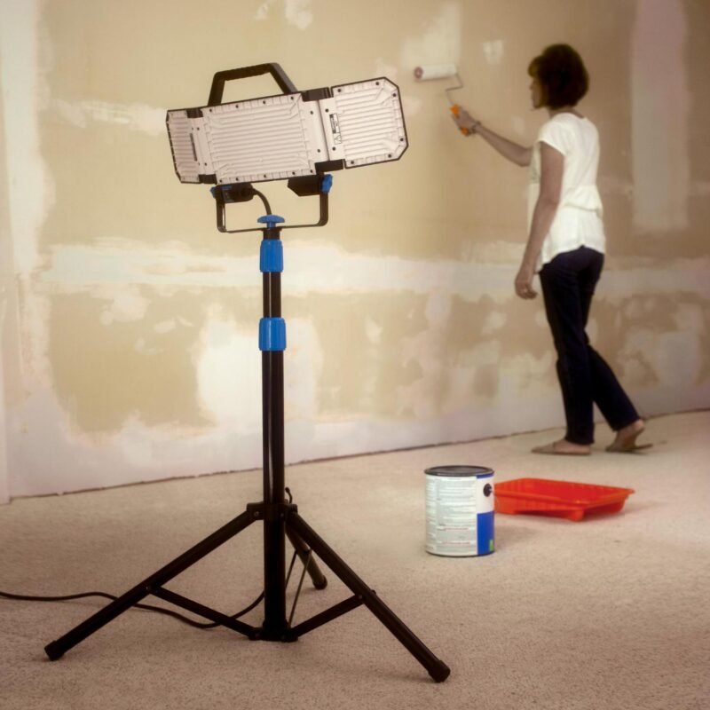 HART Multi-Directional LED 3-Head 7000 Lumen Work Light with Tripod, Adjustable, 7000 Lumens - Image 5