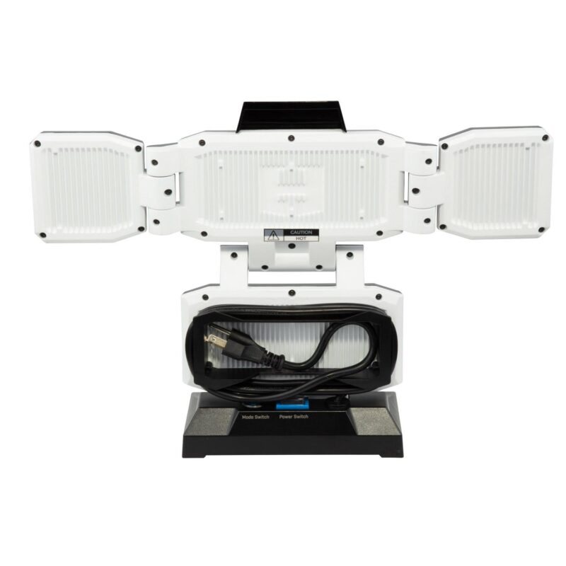 HART Portable 4-Panel Plug-in LED Work Light, Adjustable, Foldable, Black, 10,000 Lumens - Image 7