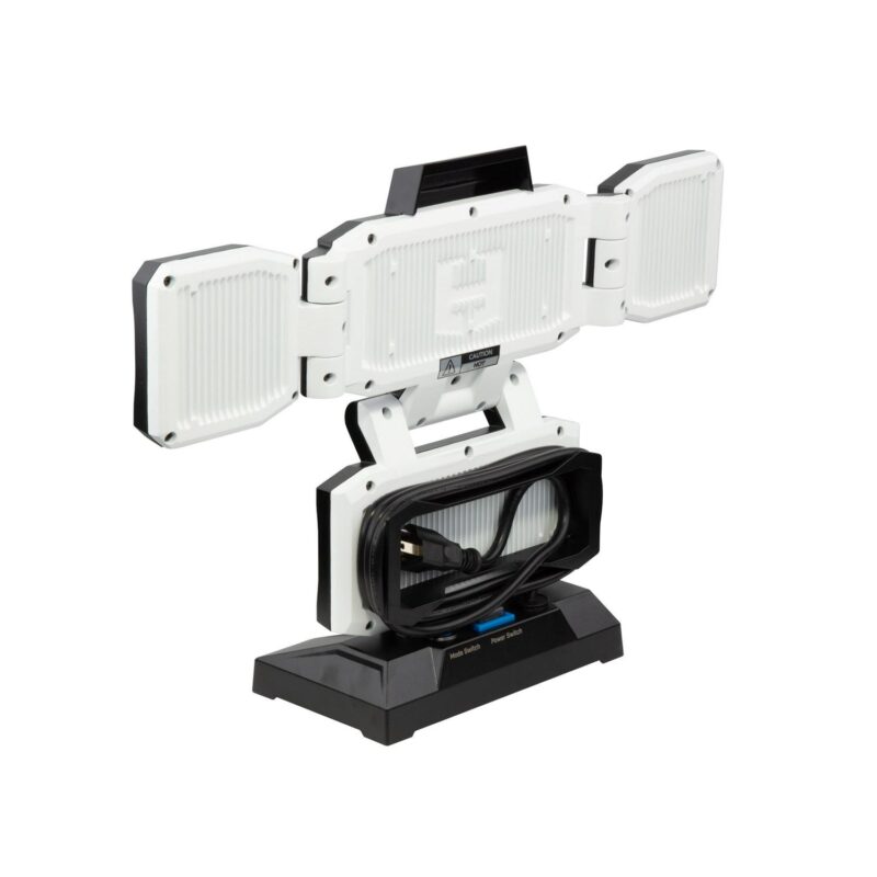 HART Portable 4-Panel Plug-in LED Work Light, Adjustable, Foldable, Black, 10,000 Lumens - Image 2