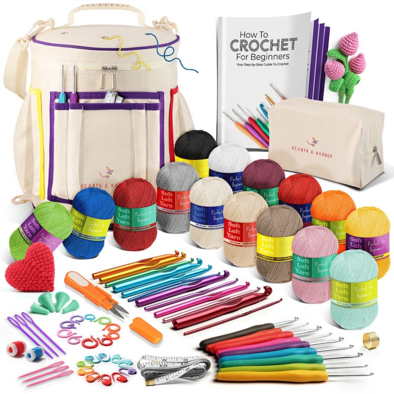 Hearth and Harbor Crochet Kit For Beginners Adults And Kids