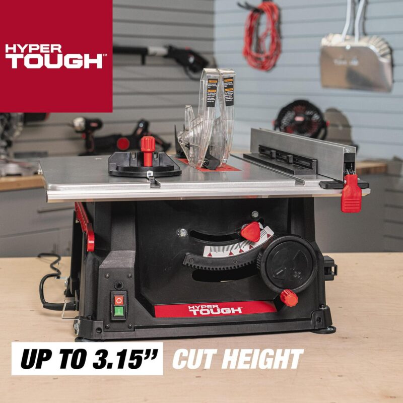 Hyper Tough 10-inch 15Amp Table Saw, TS1001 - Image 2