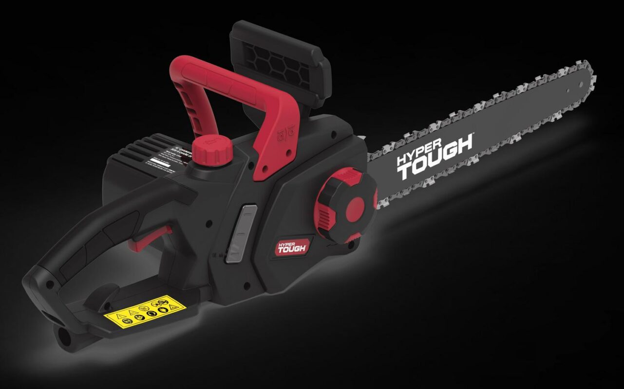 Hyper Tough 16-Inch Electric Chainsaw, 15-Amp Motor with Automatic Oiler, Tool-less Chain Tension, Metal Bucking Spikes included - Image 9